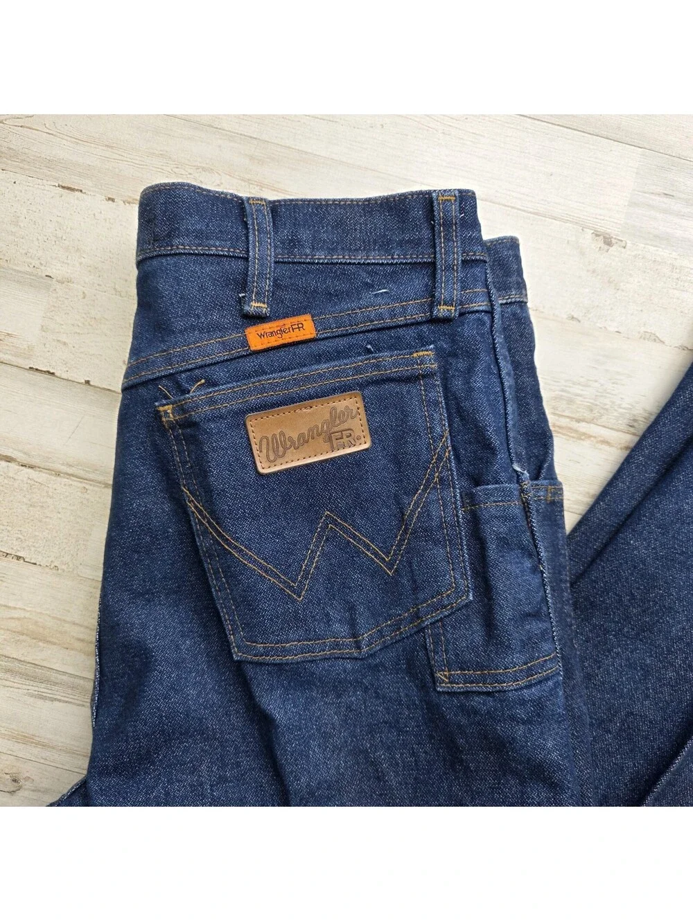 Wrangler FR Flame Resistant Relaxed Fit Jeans Mens 34x32 Blue Denim 10FR31MWZ